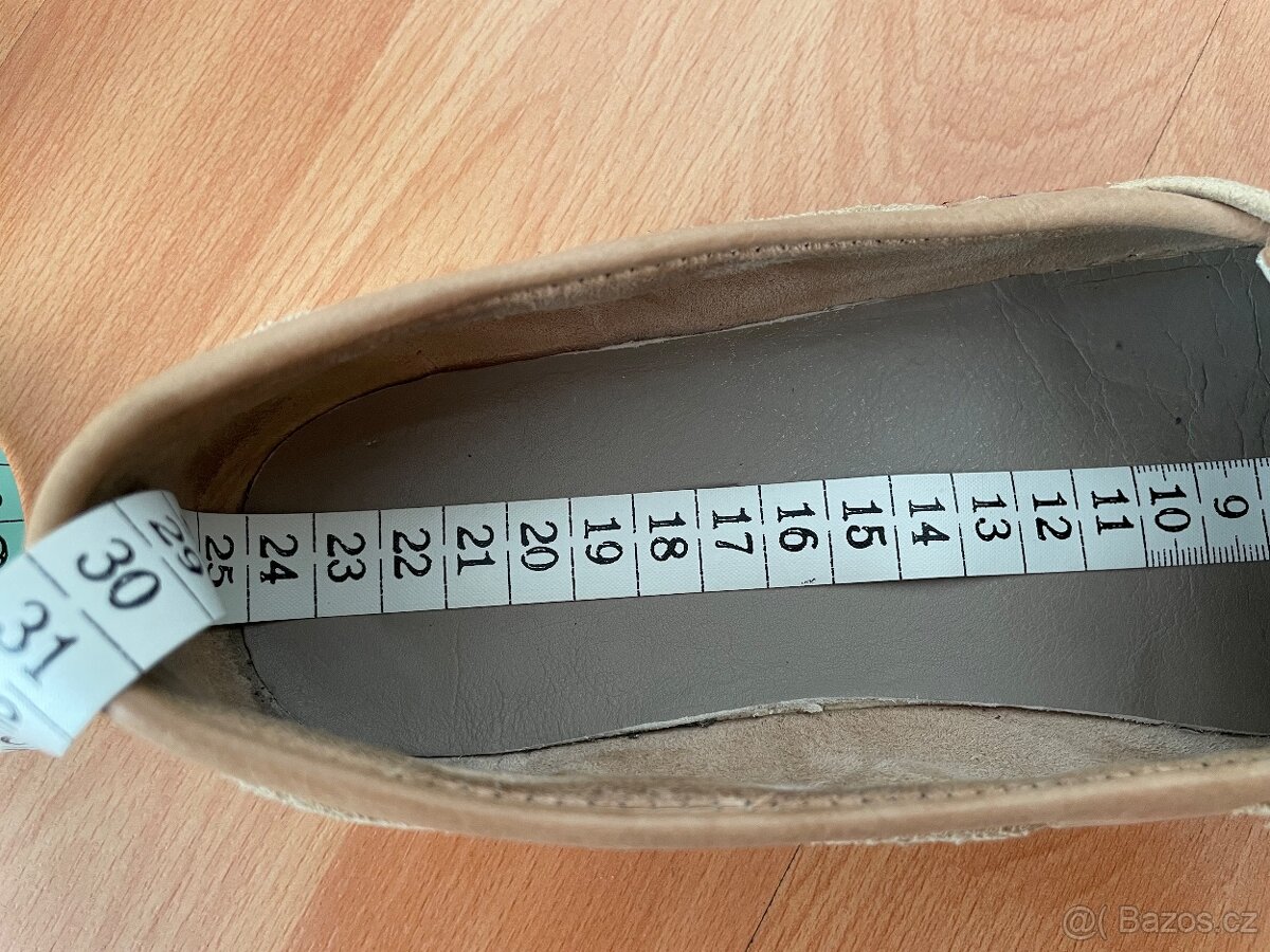 Béžové kožené mokasíny Napapijri vel. 37 - 7