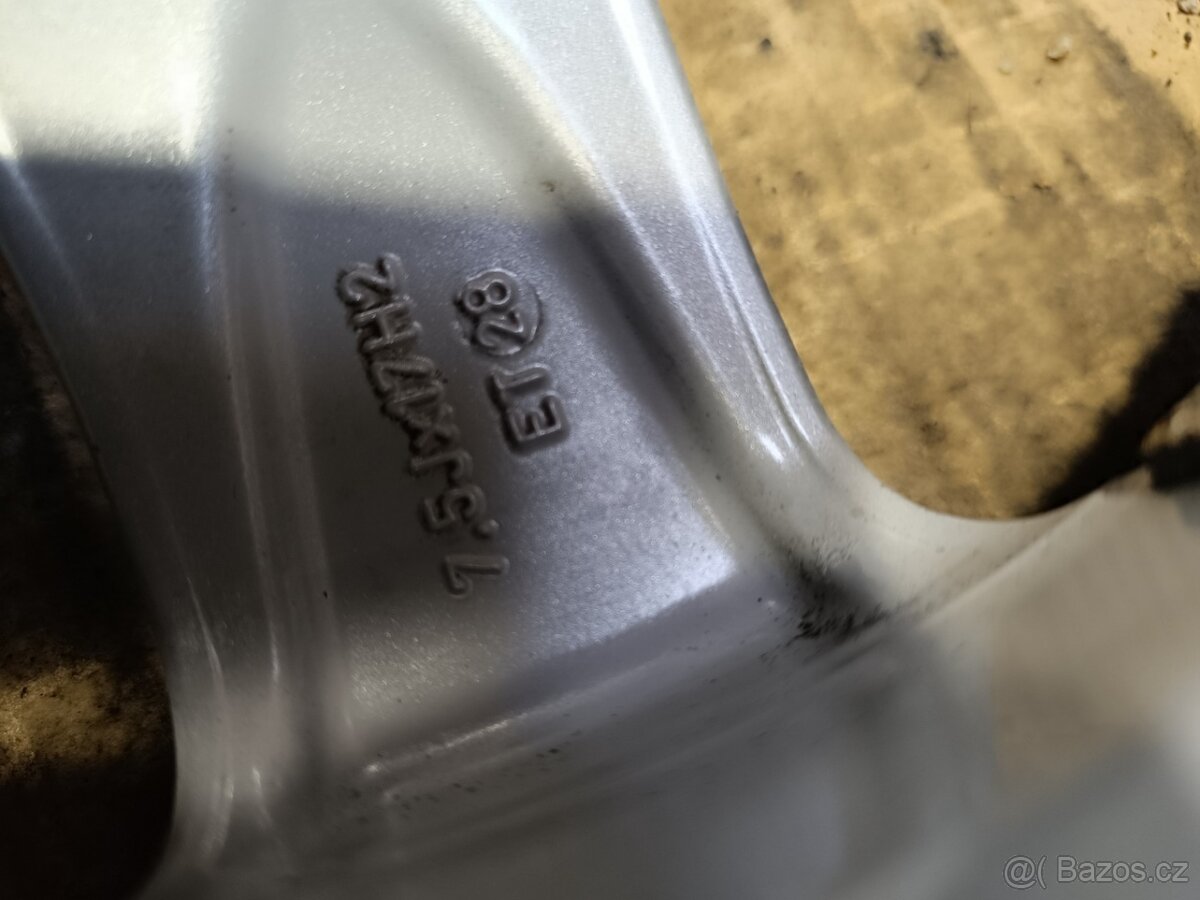 Alutec, 7,5x17'', 5x112, ET28 zimní pneu 225/50R17 - 7