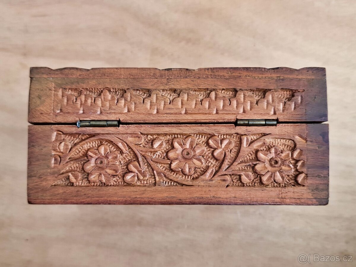 Dřevěná šperkovnice, India - 7