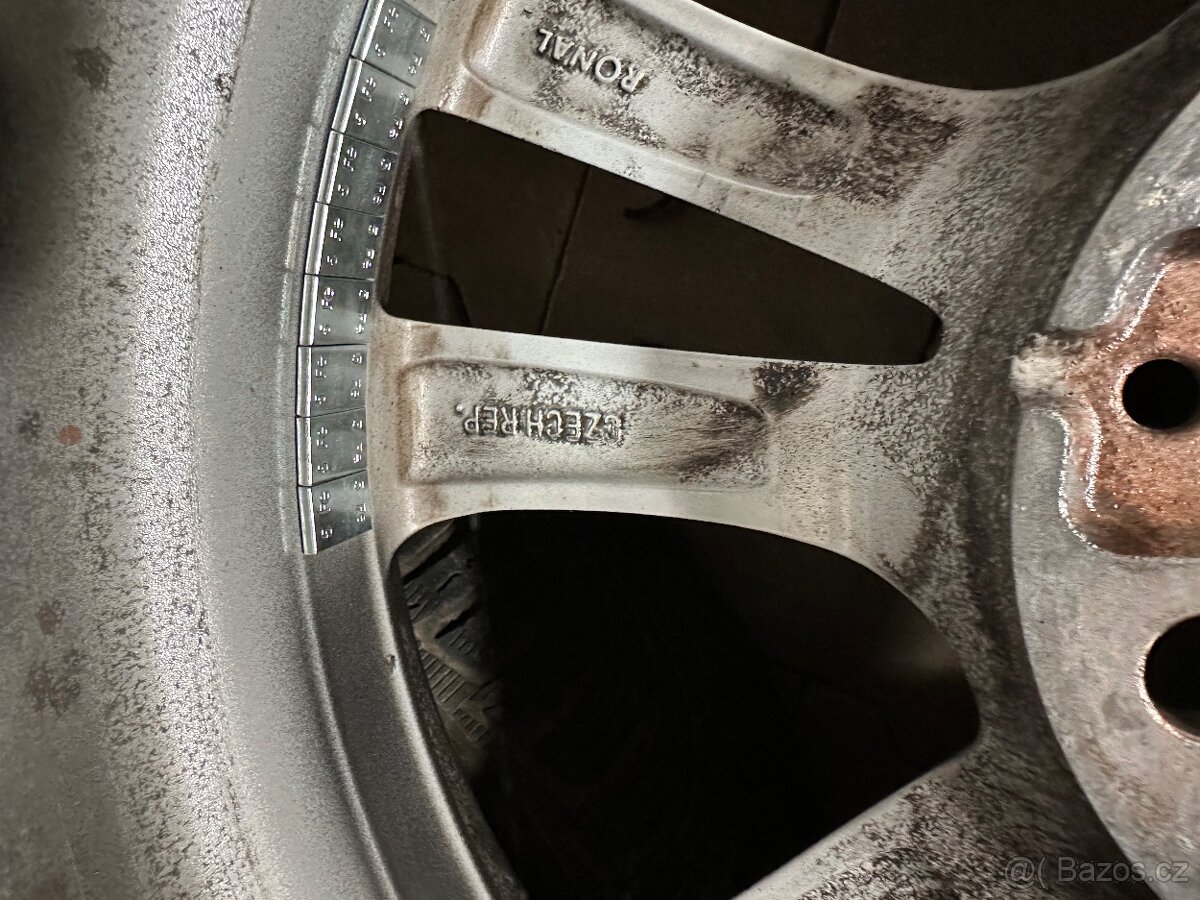 Alu kola bmw 5x112 r17 zimní sada - 7