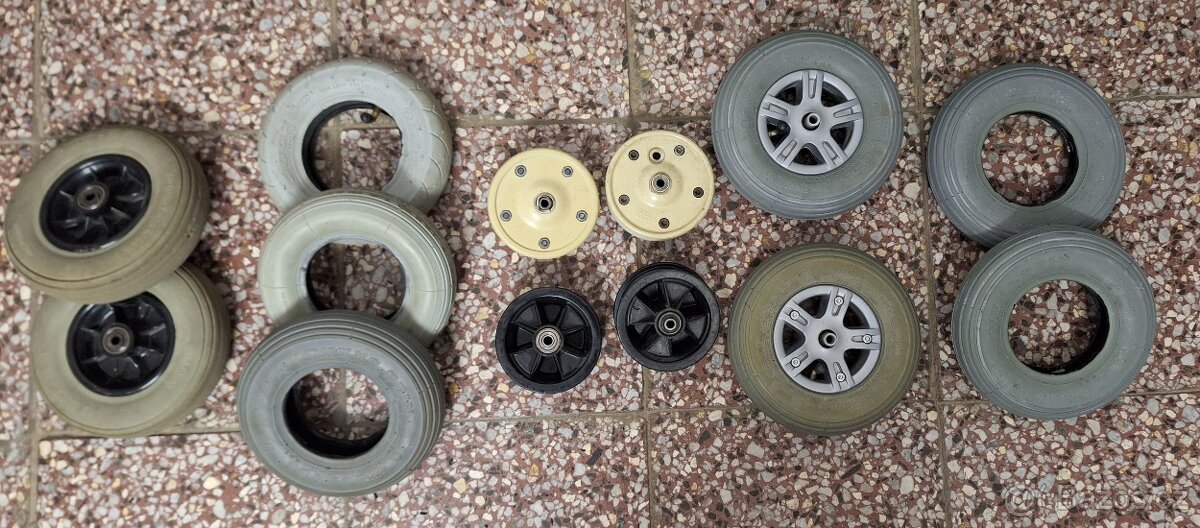 Pneu, plášte, duše na invalidní vozík - 7