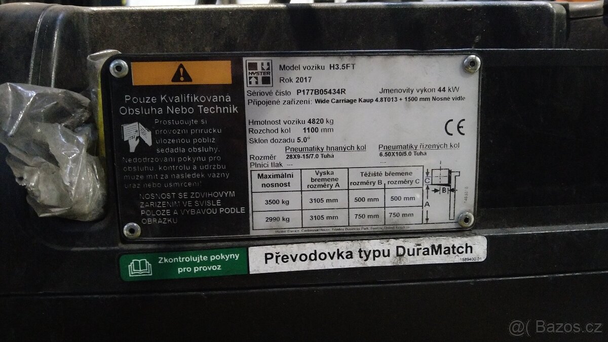 Vysokozdvižný vozík Hyster H3.5FT - 7