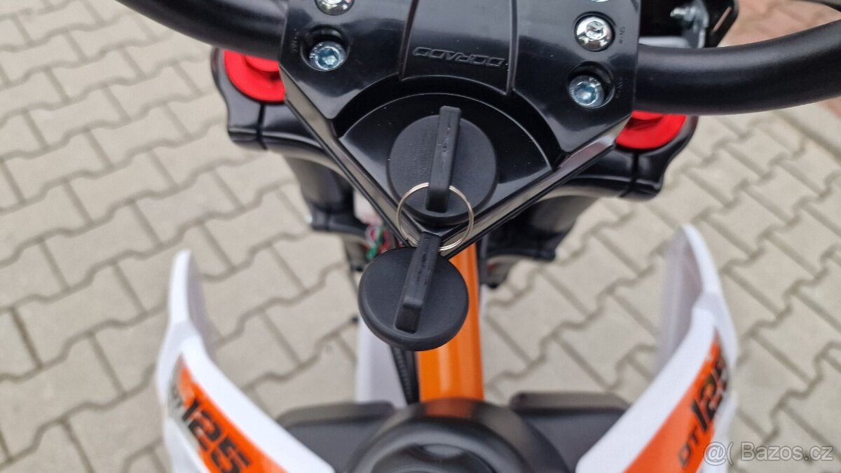 Pitbike DT125 17/14, světlo, el startér, řazení se spojkou, - 7