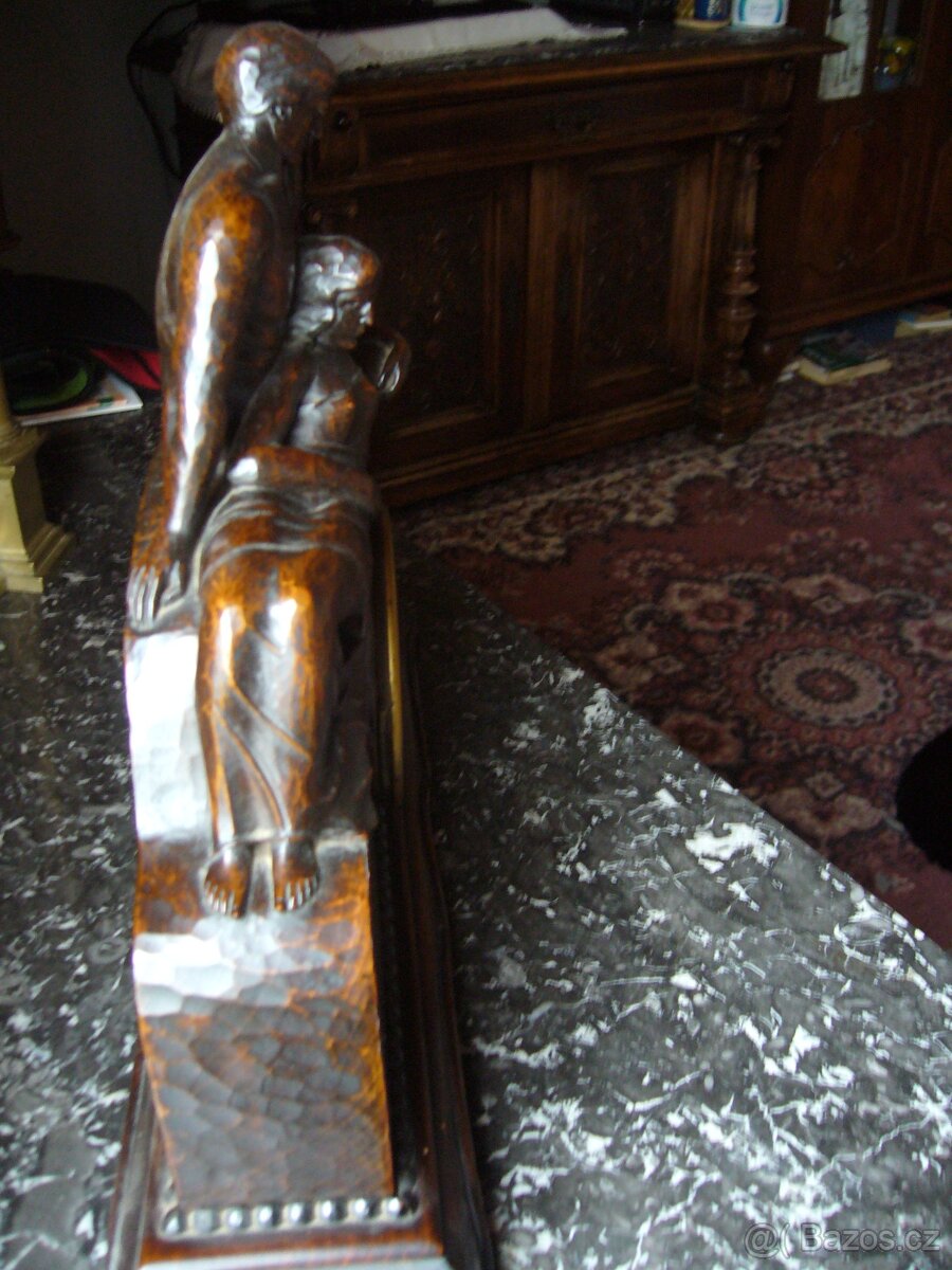 DŘEVĚNÉ STAROŽITNÉ STOLNÍ HODINY - 7