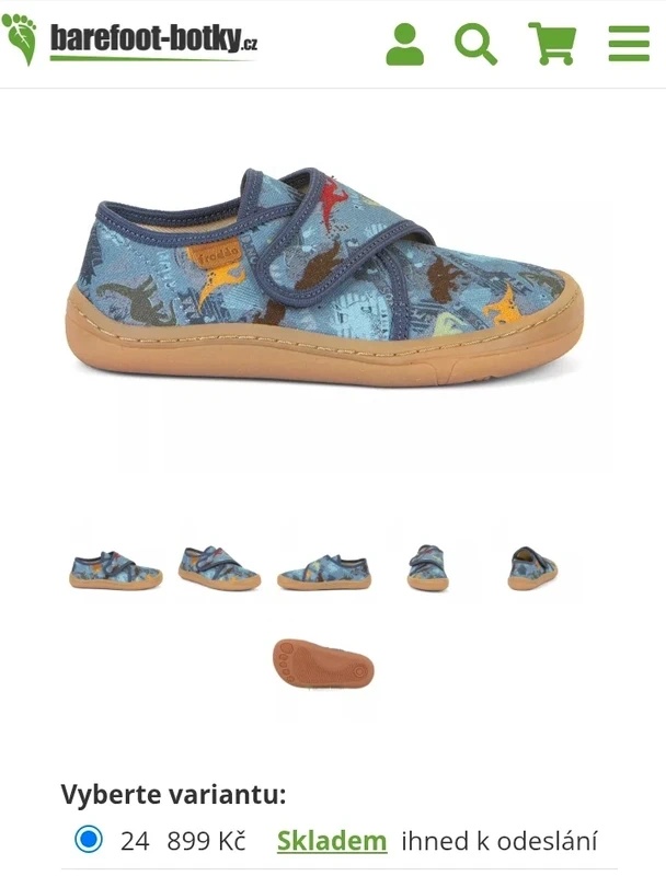 Plátěné barefoot tenisky Froddo, vel.26 - 7