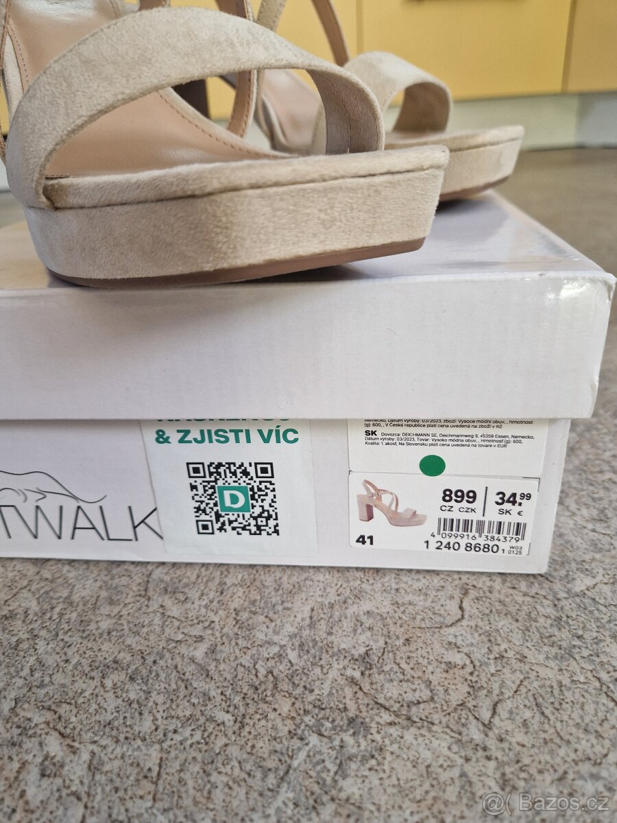 Páskové boty na podpadku vel. 41 - 7