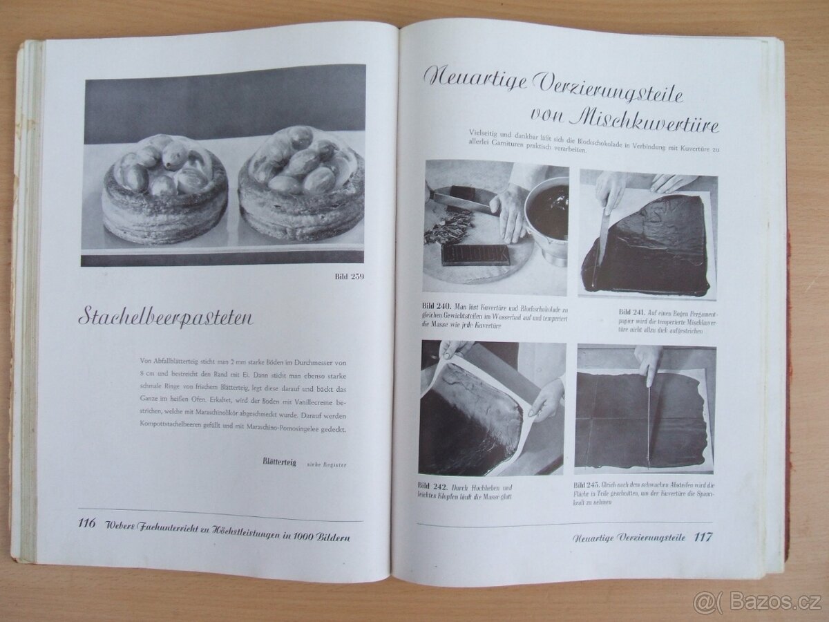 Weberova vysoká cukrářská škola-unikátní německá kniha - 7