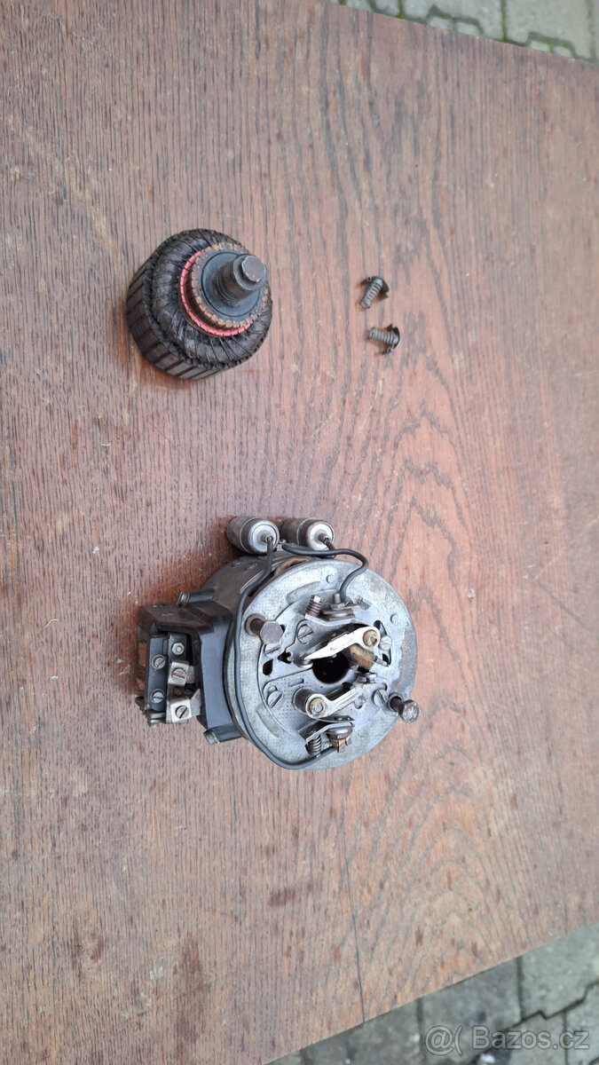 Jawa 350 blatník, padací rám, zadní plech madlo, zapalování - 7