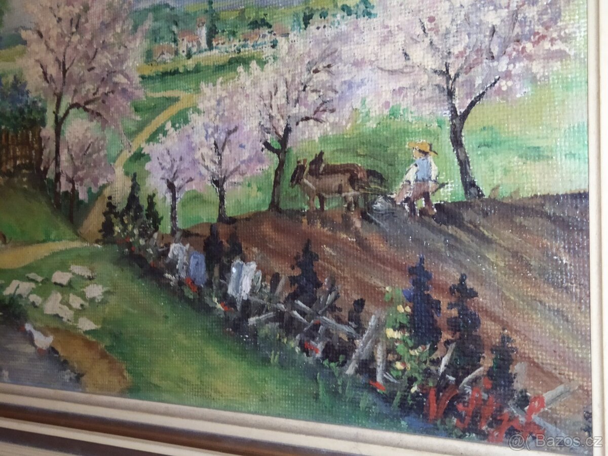 Obraz 61 × 51 , olejomalba / na kartonu - 7