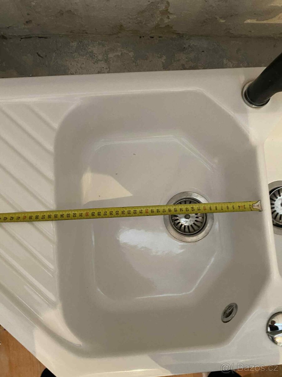 Keramický dřez – dvoudřez s odkapávací plochou - 7