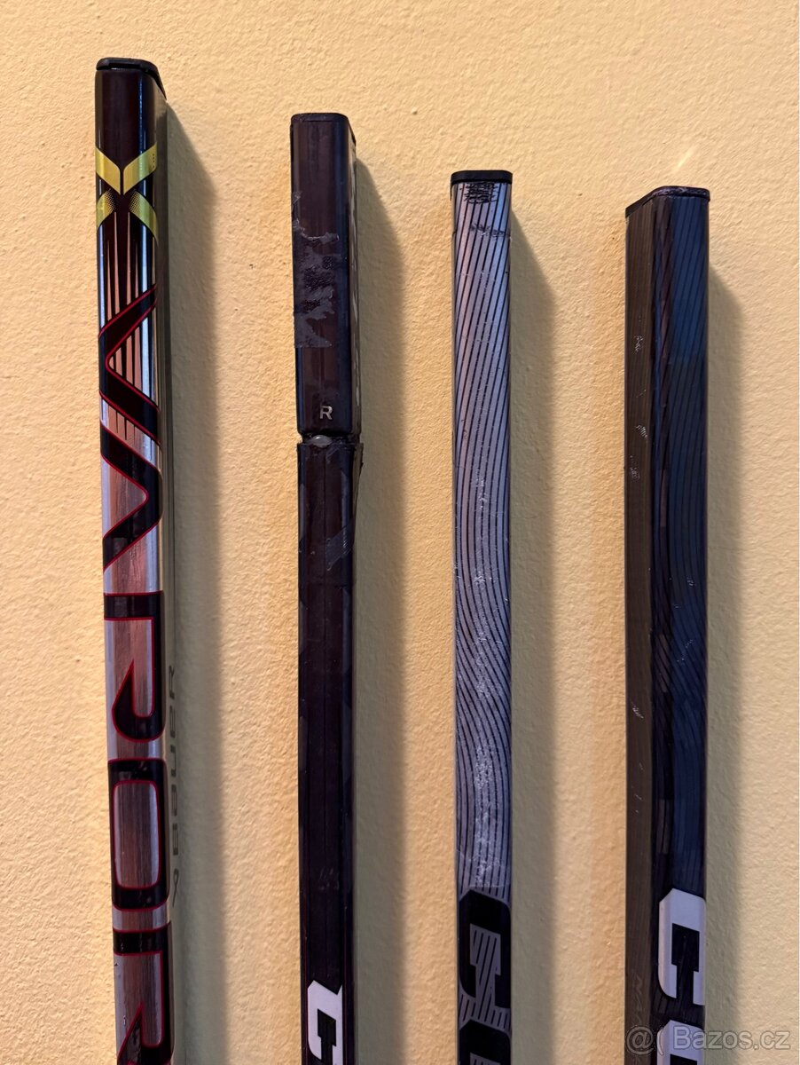 4 profi hokejky – levé zahnutí, velmi levná cena - 7