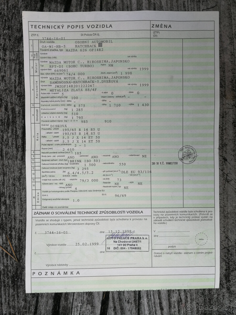 MAZDA 626 2.0 D hatchback - 7