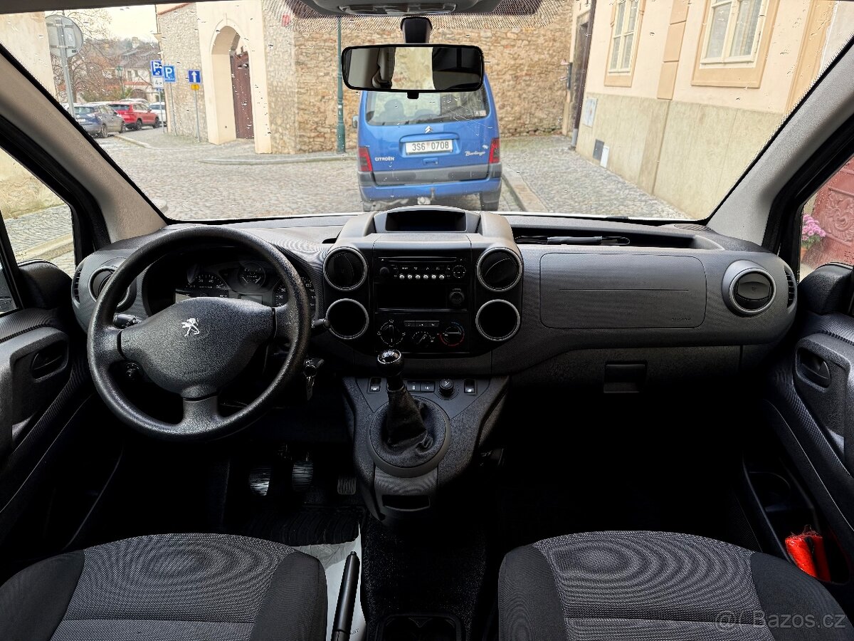 Peugeot Partner Maxi 1.6HDi 73kw koup.ČR DPH Klima 2.Majitel - 7