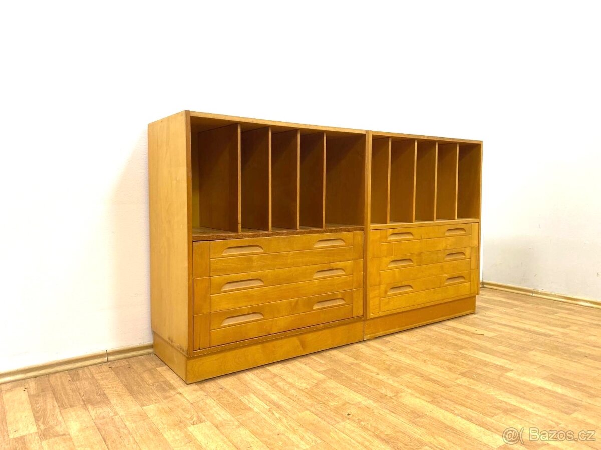 Retro komody/ knihovny TATRA 60. léta Brusel - 7