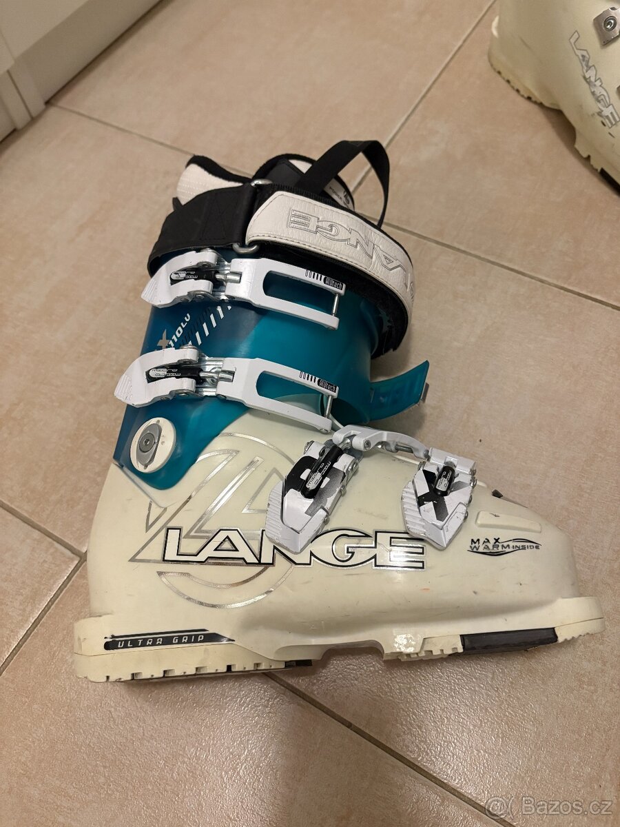 Dětský SET- lyže120, boty 22,5, hůlky 100 - 7