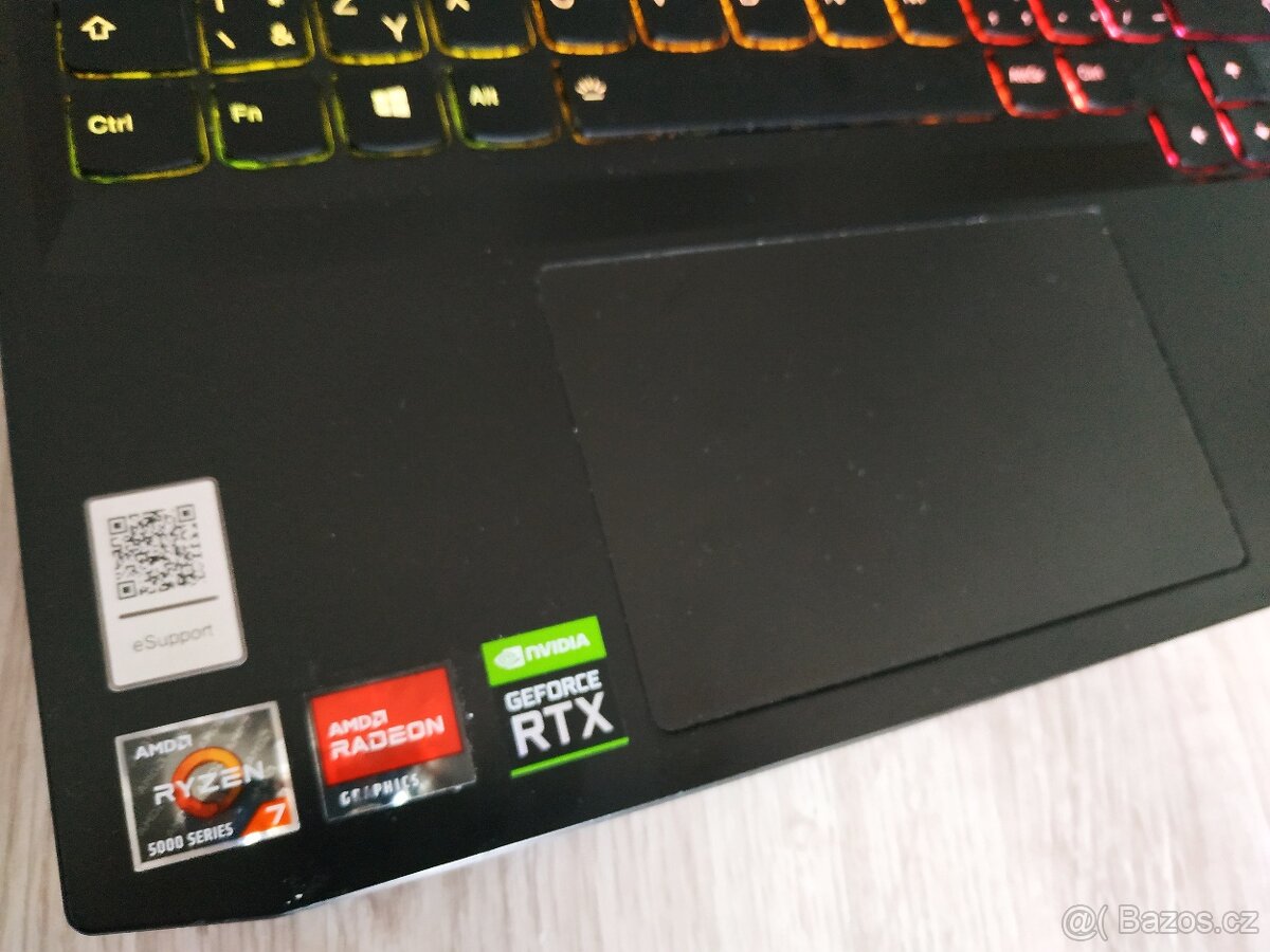 120HZ HERNI LENOVO RYZEN 7 - 8JADER 4,5GHZ - RTX 3050 TITAN - 7