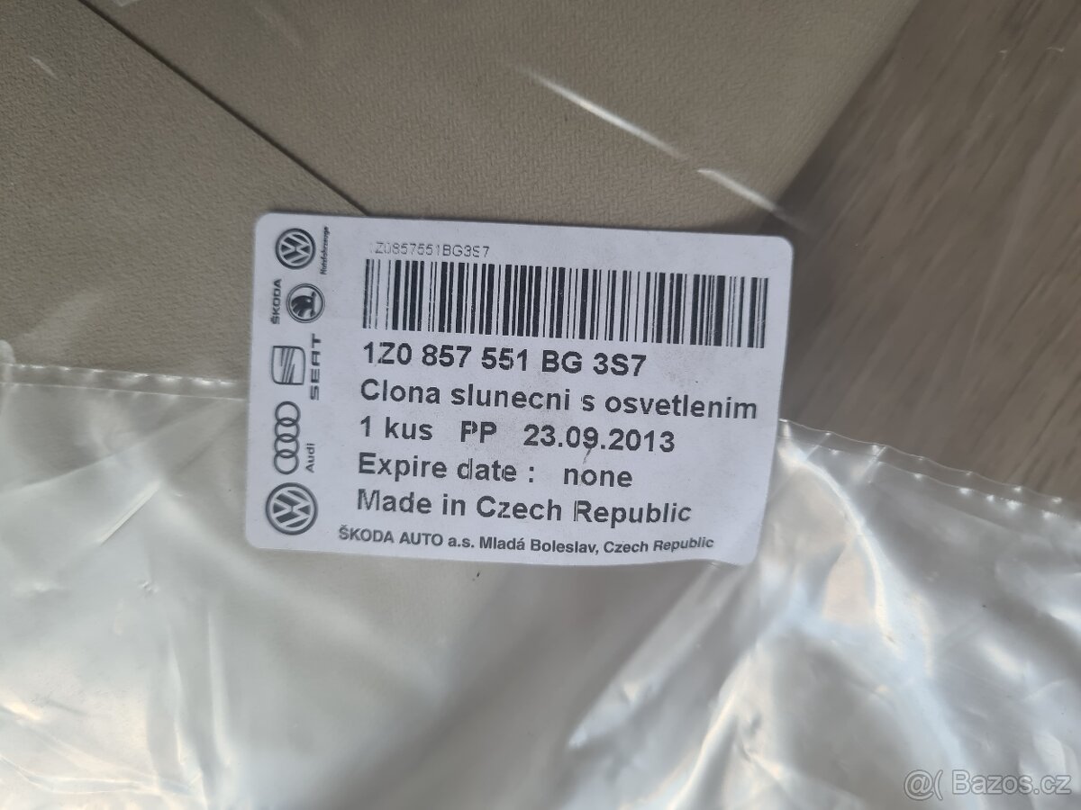 NOVÁ Sluneční clona/stínítko řidiče Octavia 2 ORIG - 7