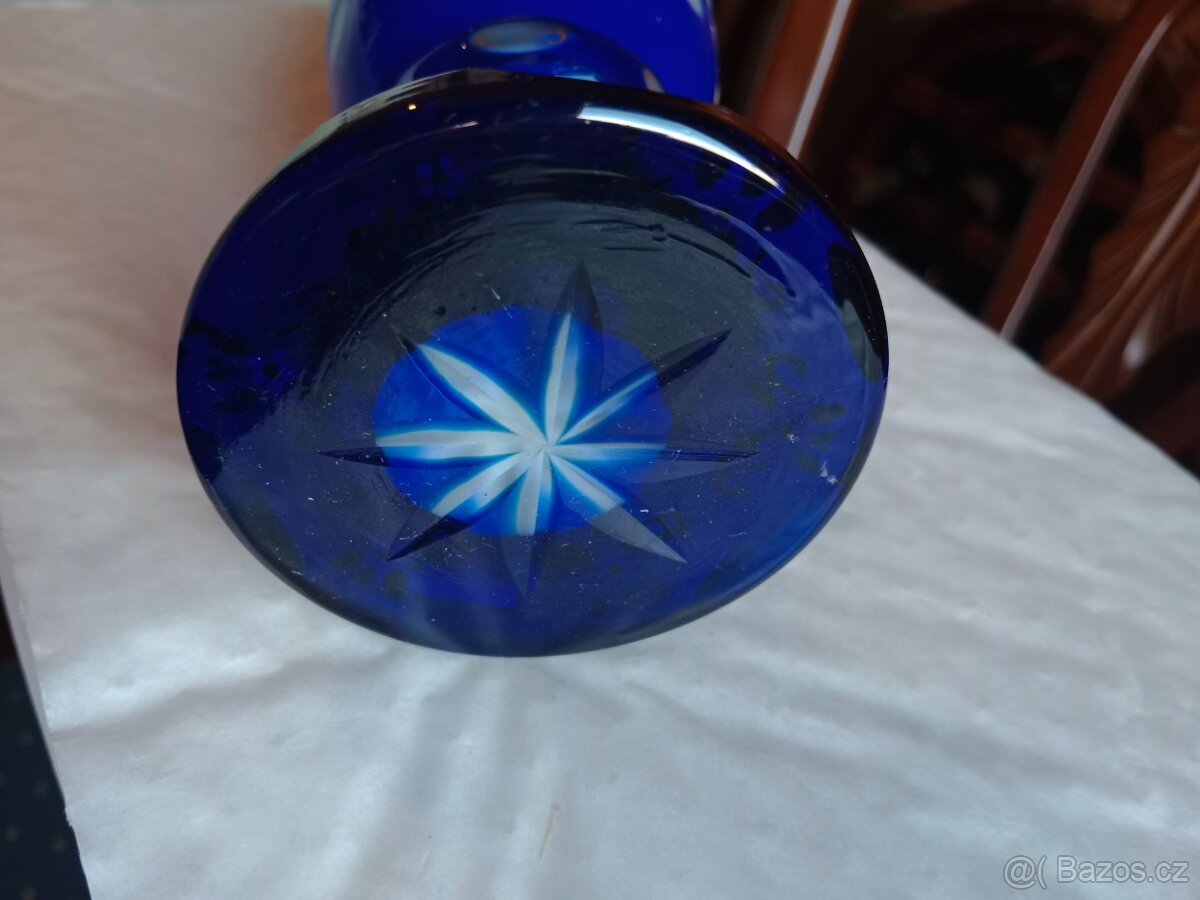 Pěkný, starý Biedermeier pohár - 7