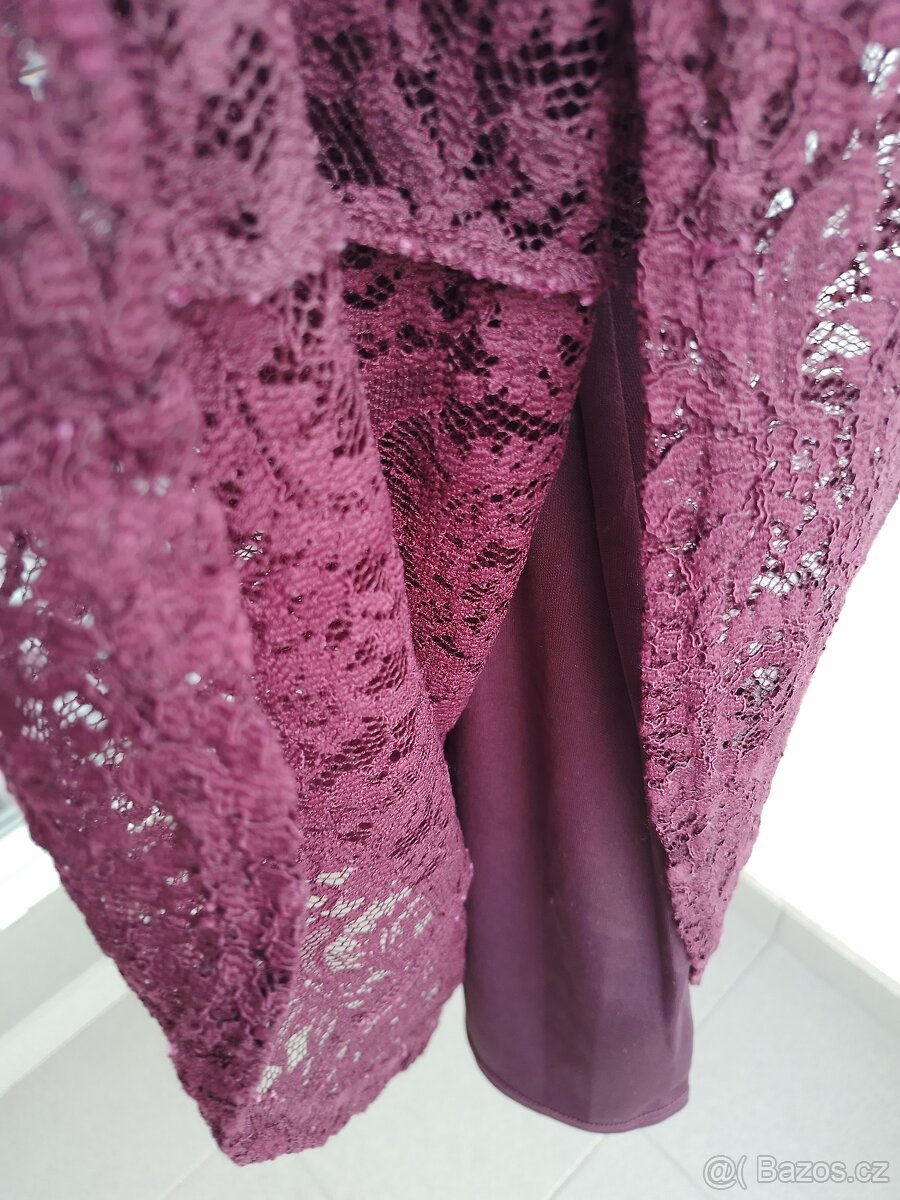 Krásné krajkové šaty s límečkem Dorothy Perkins vel. 40 - 7