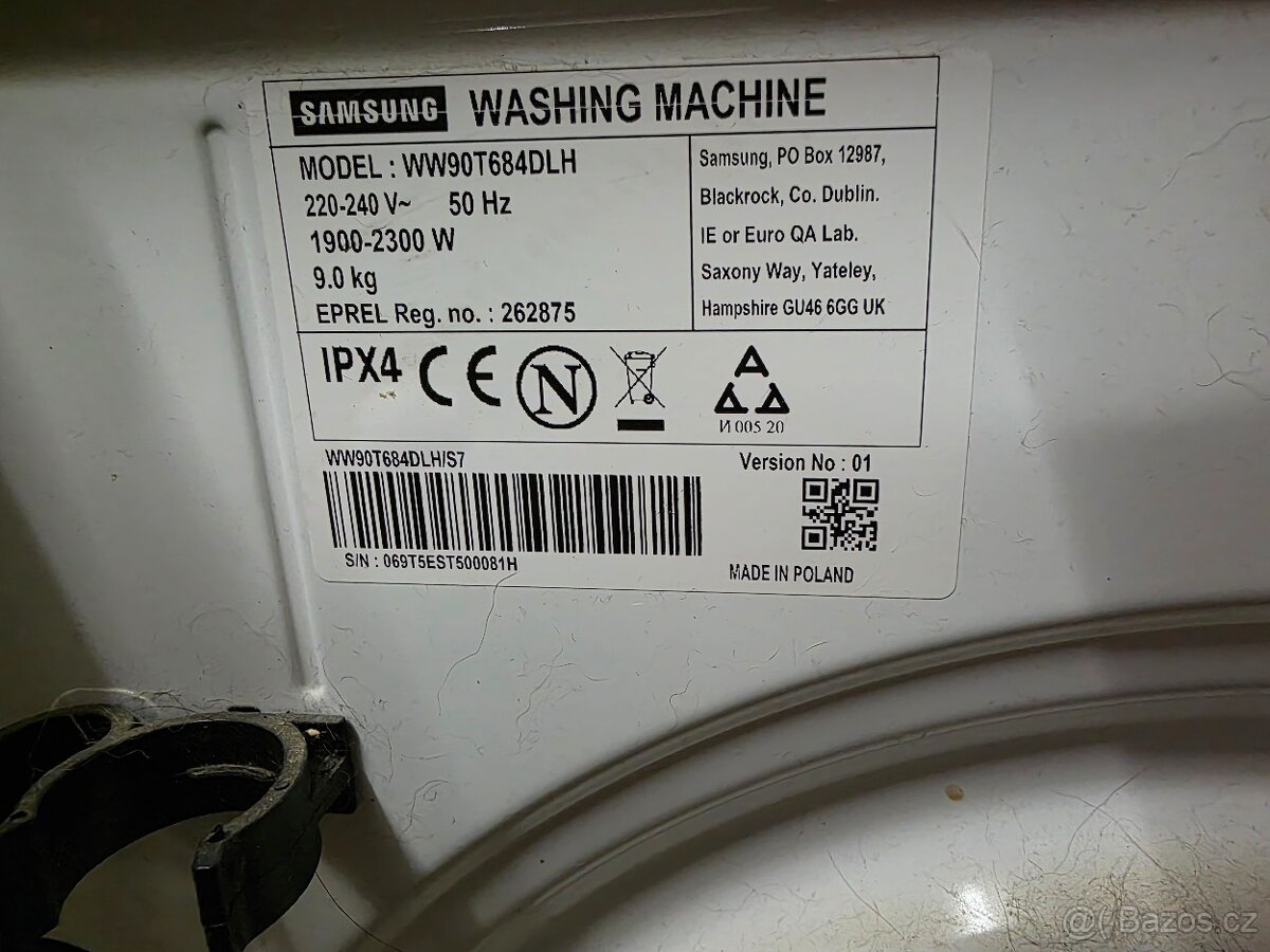 Pračka Samsung 9kg - 7