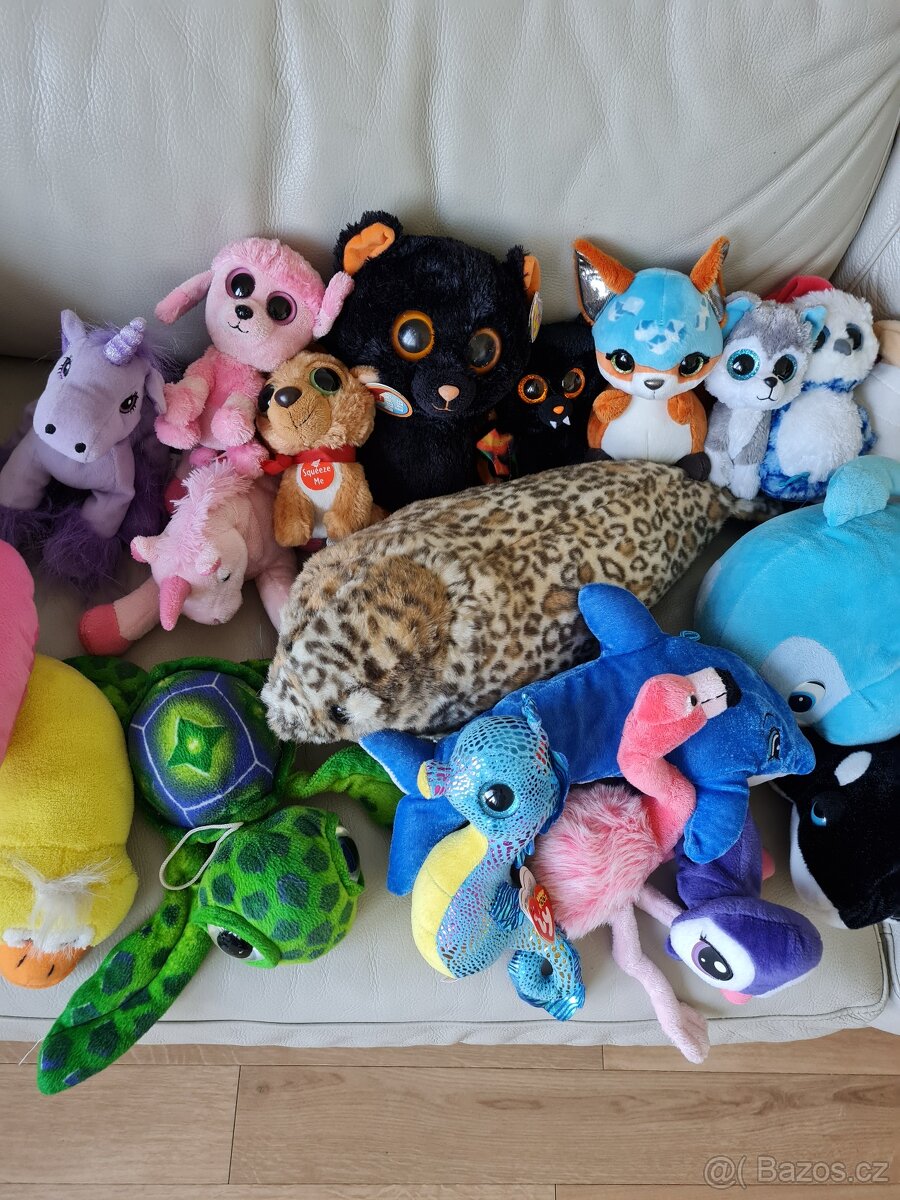 PLYŠÁCI: Disney, TY Beanie, mořští, Ungry Birts, - 7