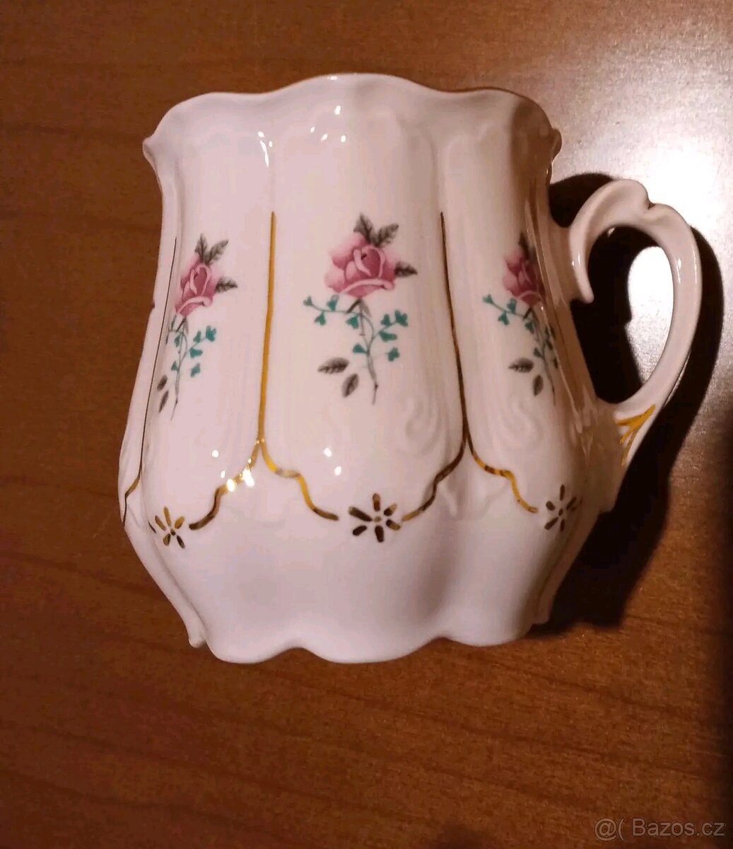 Hrnky růžový porcelán - 7
