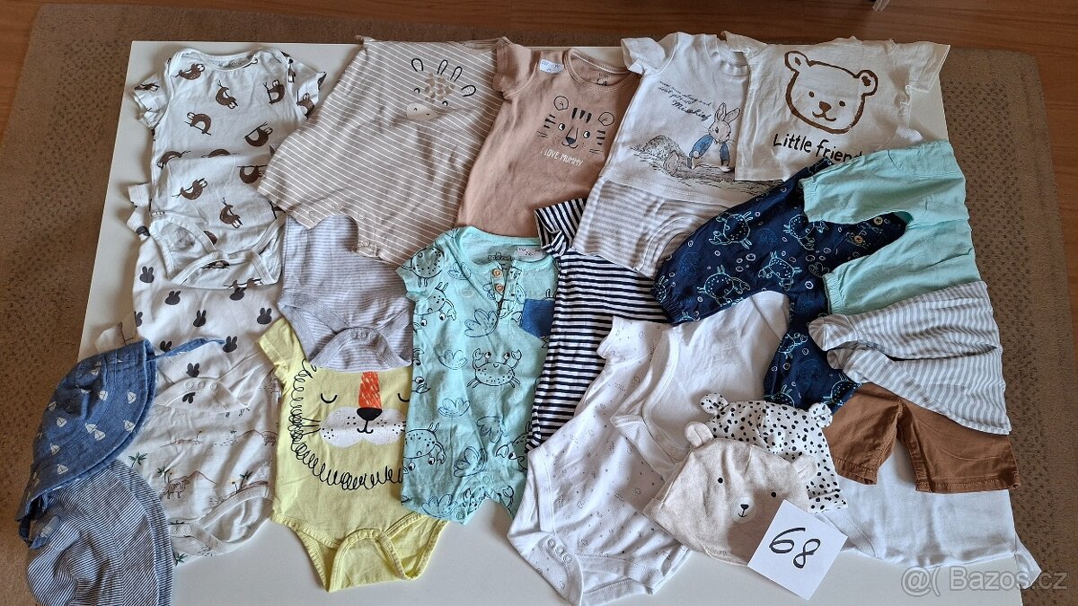 Velikost 68 pro věk 3-6 měsíců a 74 - 7