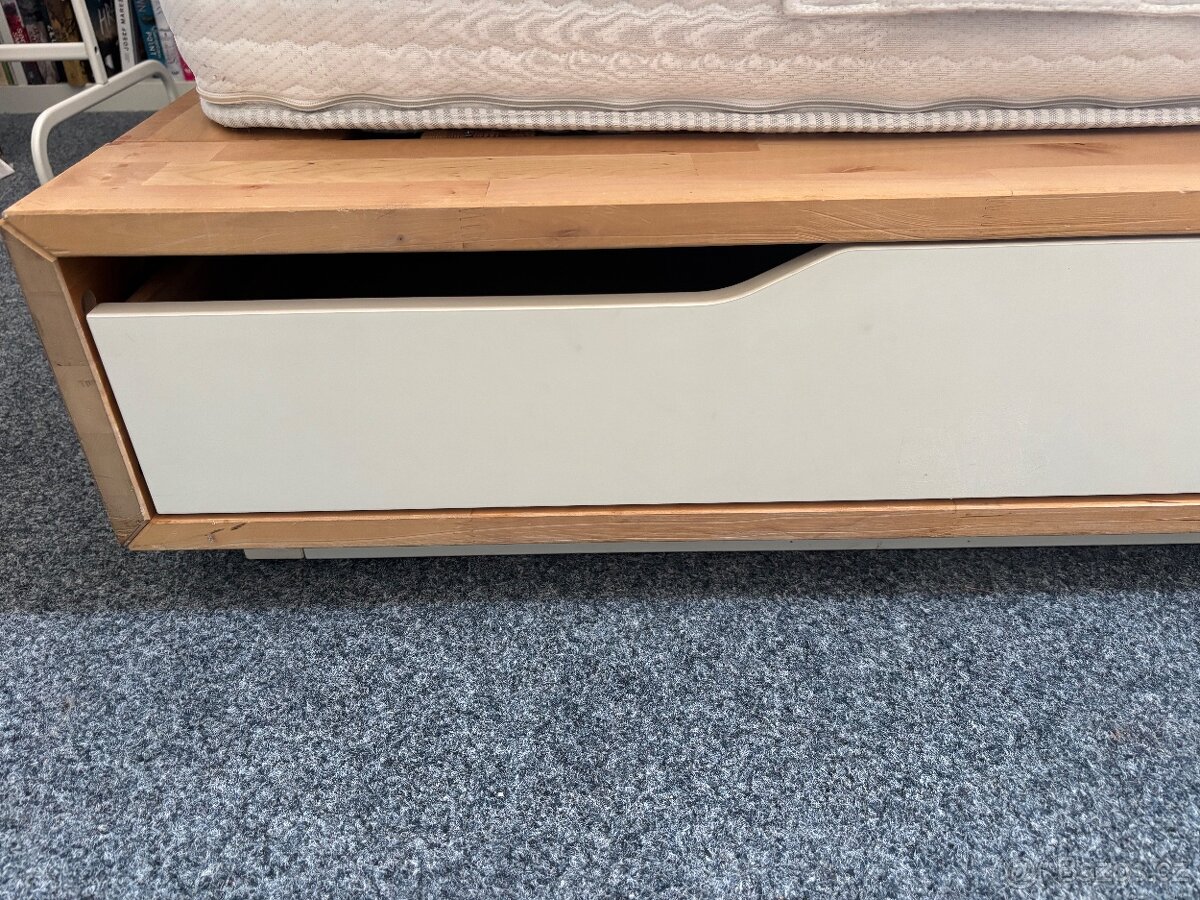 Ikea Mandal postel 160x200 + matrace DORMEO - 7