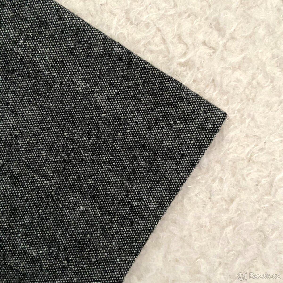 Dámské šedé kalhoty ve vlněném vzhledu C&A vel. 38 - 7