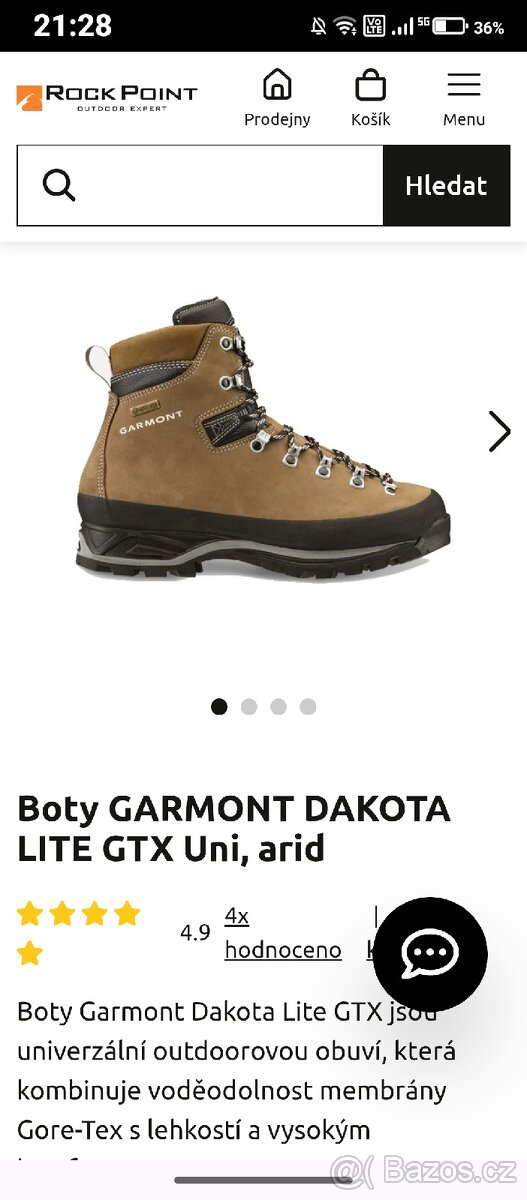 Pohorky Garmont Dakota Lite GTX vel.40 - 7