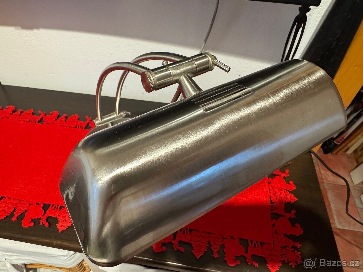 Stolní lampa celonerezová - TOP stav - 7