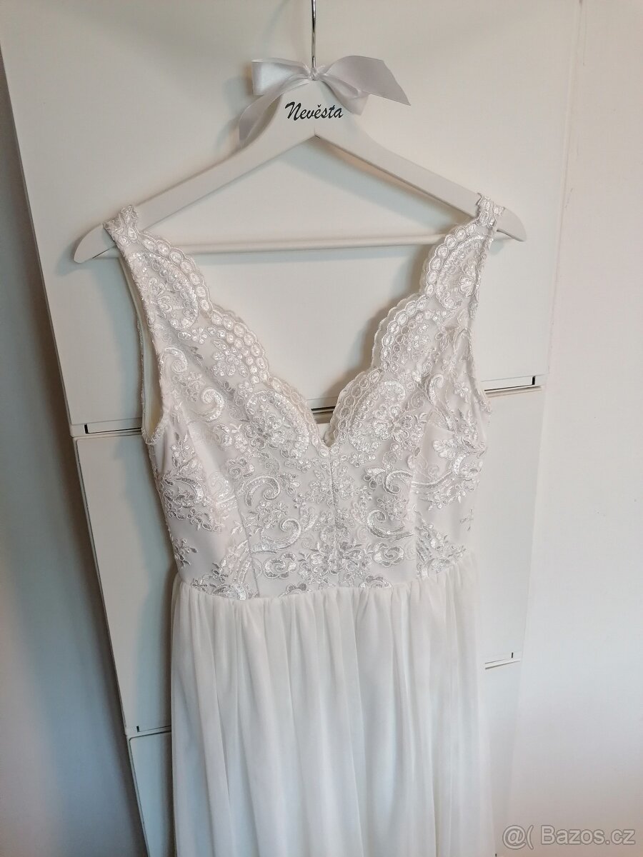 Svatební šaty vel. 38 - 7