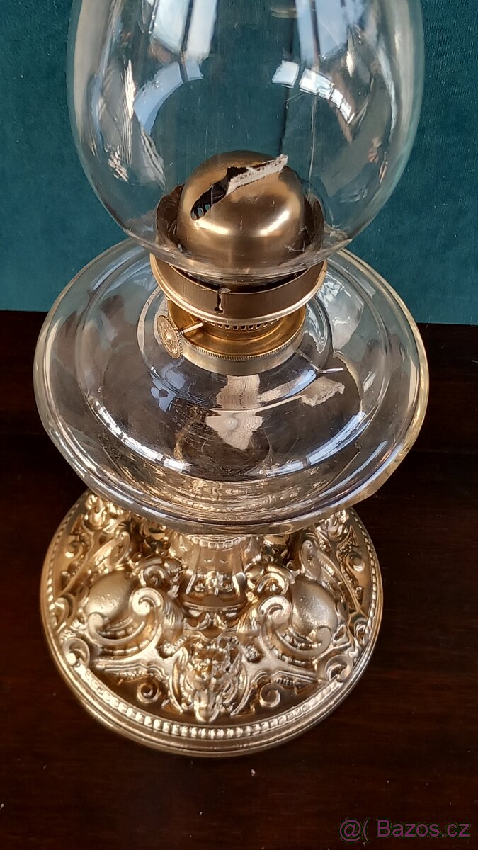 Starožitná petrolejová lampa - 7