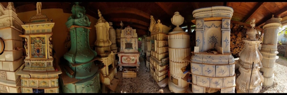 Kachlova Kamna neobarokova - 7