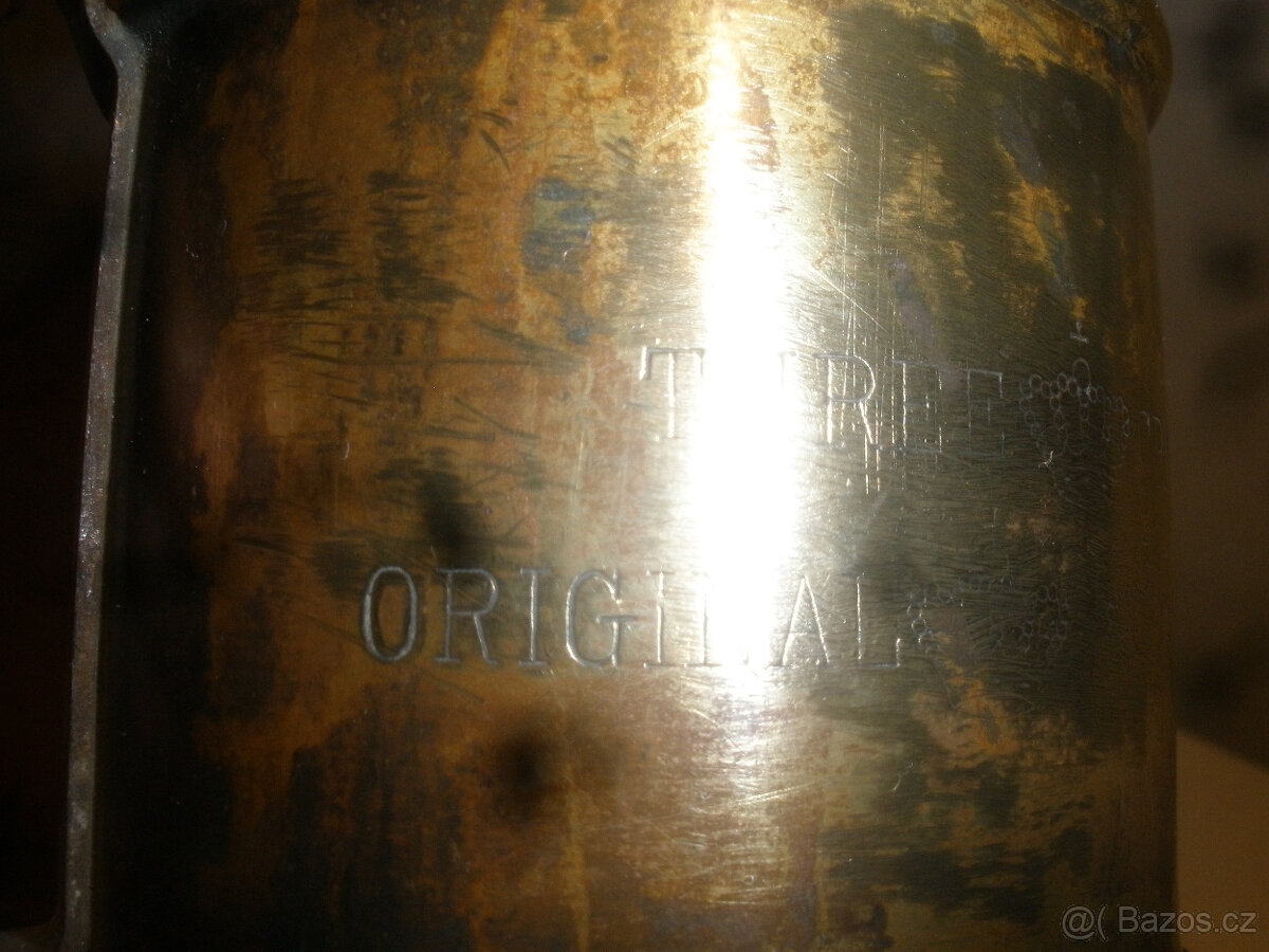 Stará mosazná lampa/letlampa/ - 7