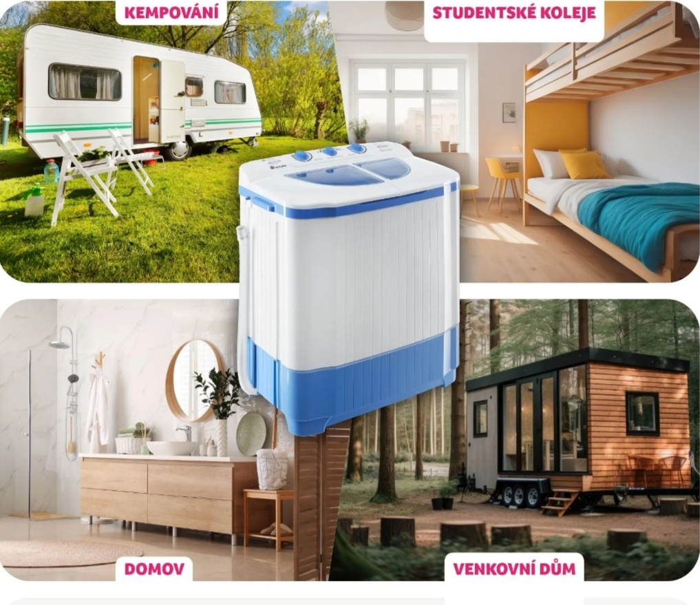 tectake pračka + ždímačka - 7