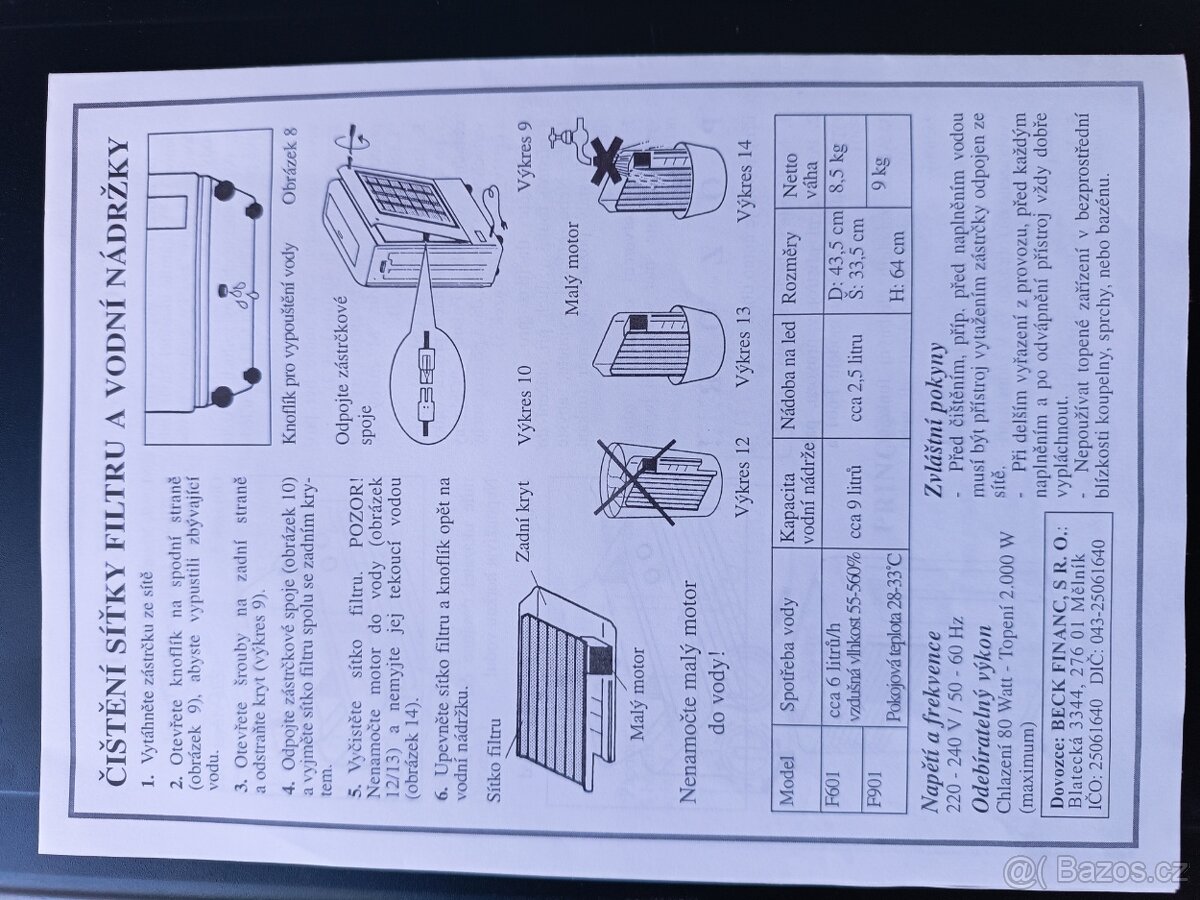 Ventilátor s vytapenim - 7