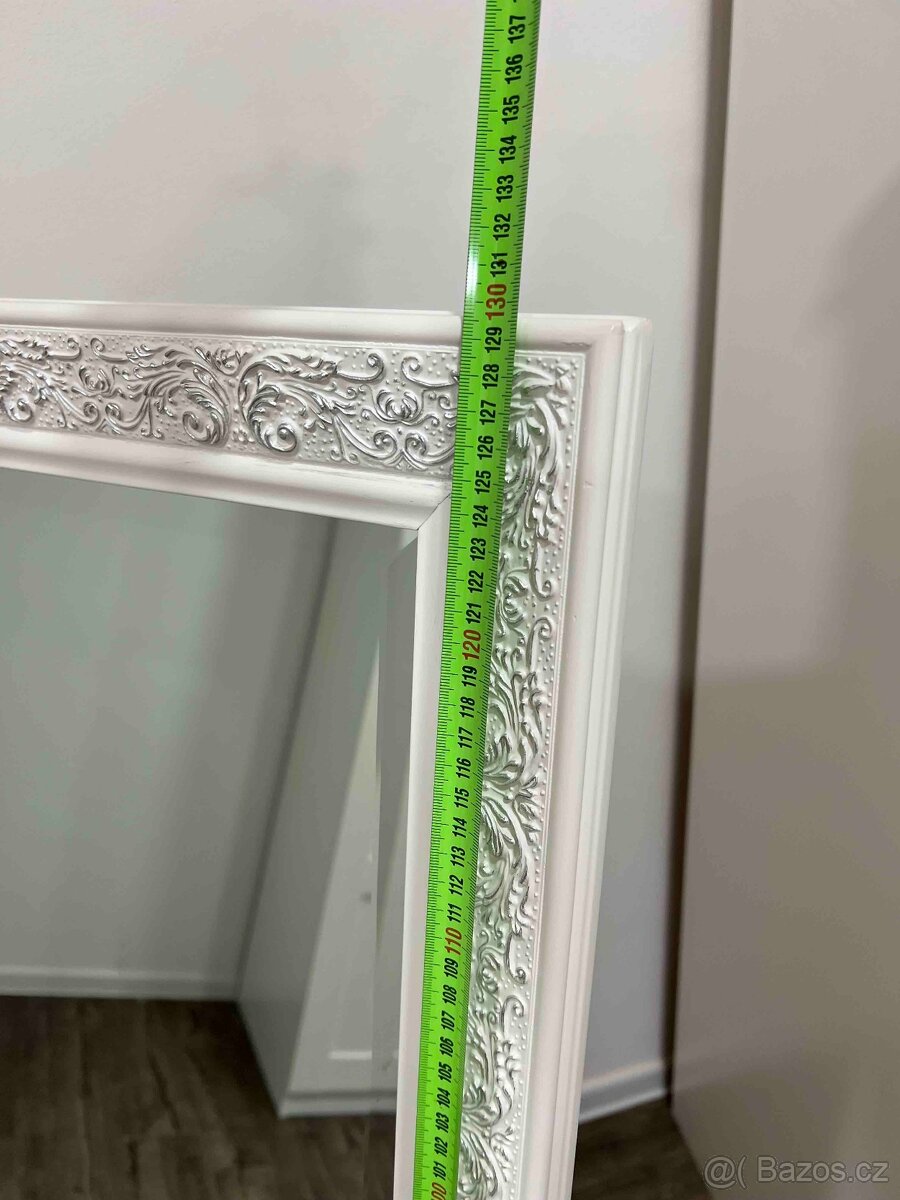 Stojací zrcadlo v ozdobném rámu 130x45 cm - 7