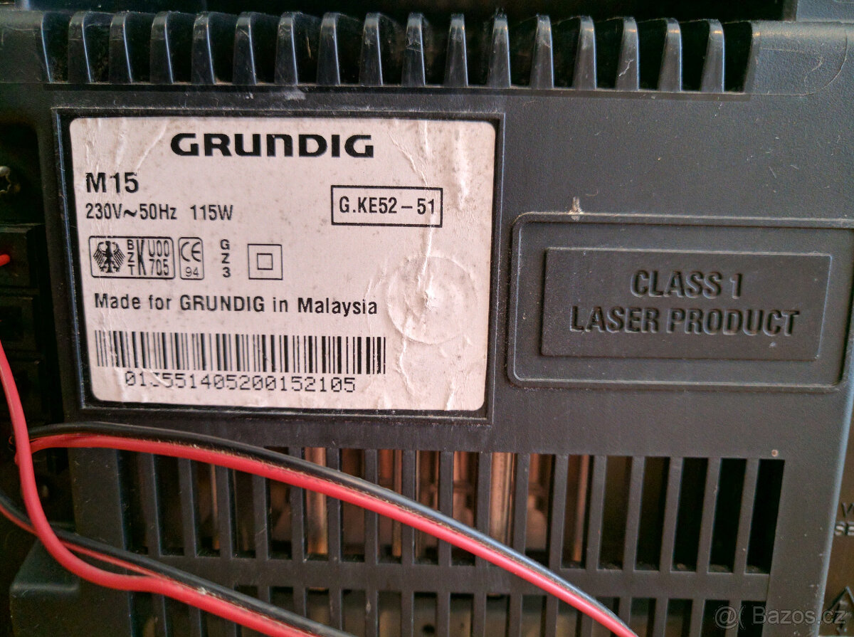 Grundig M15, Hi-Fi stereo systém, 2 x 30W/6Ω RMS - 7