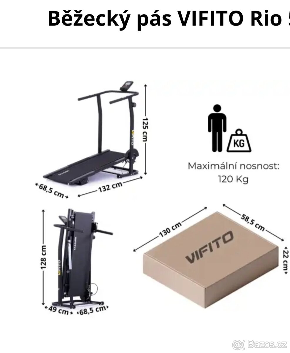 Prodám Vifito běžecký pás - 7