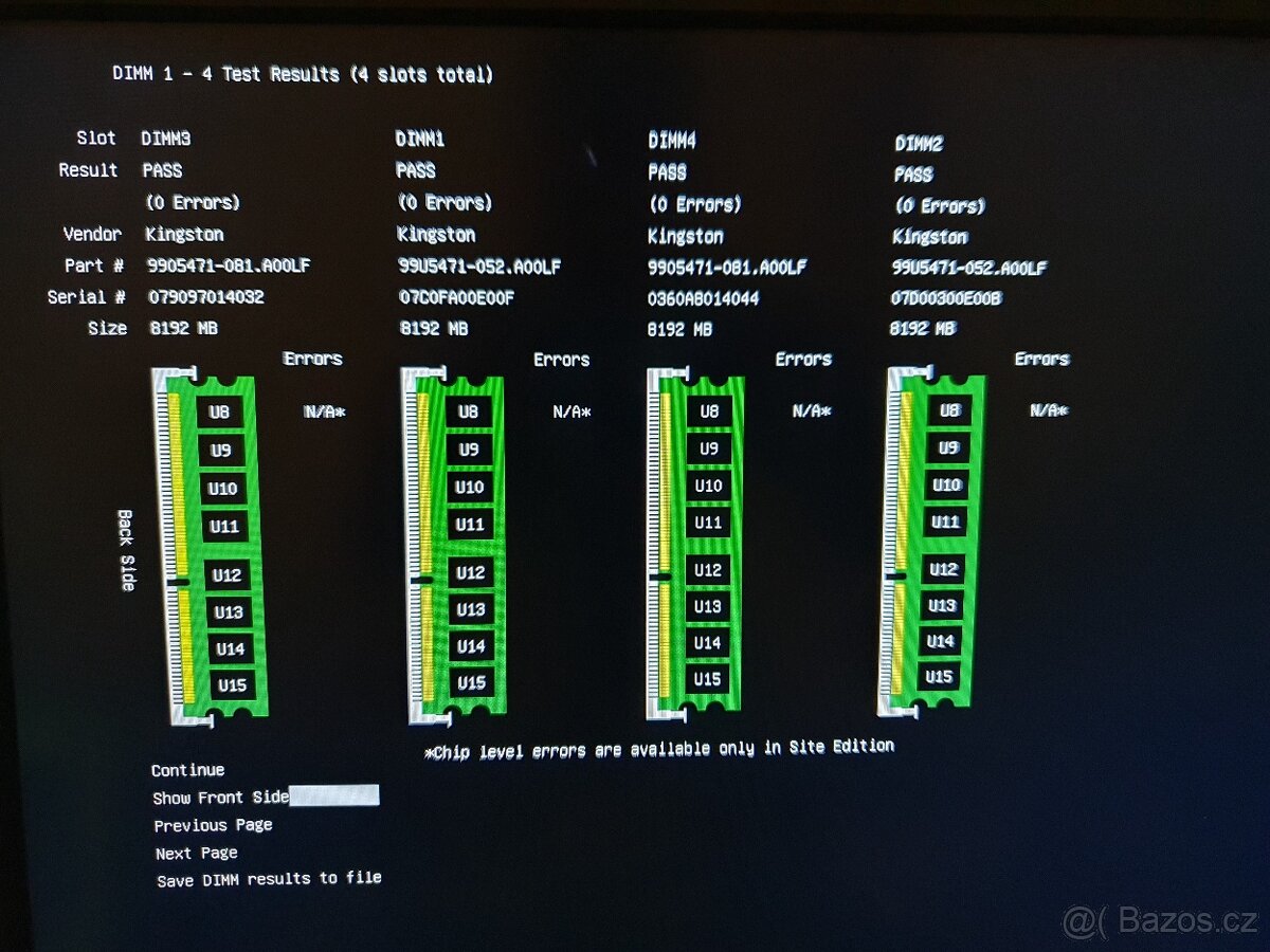 4x 8gb ddr3 do PC (všechny prošly MemTest86) (3) - 7