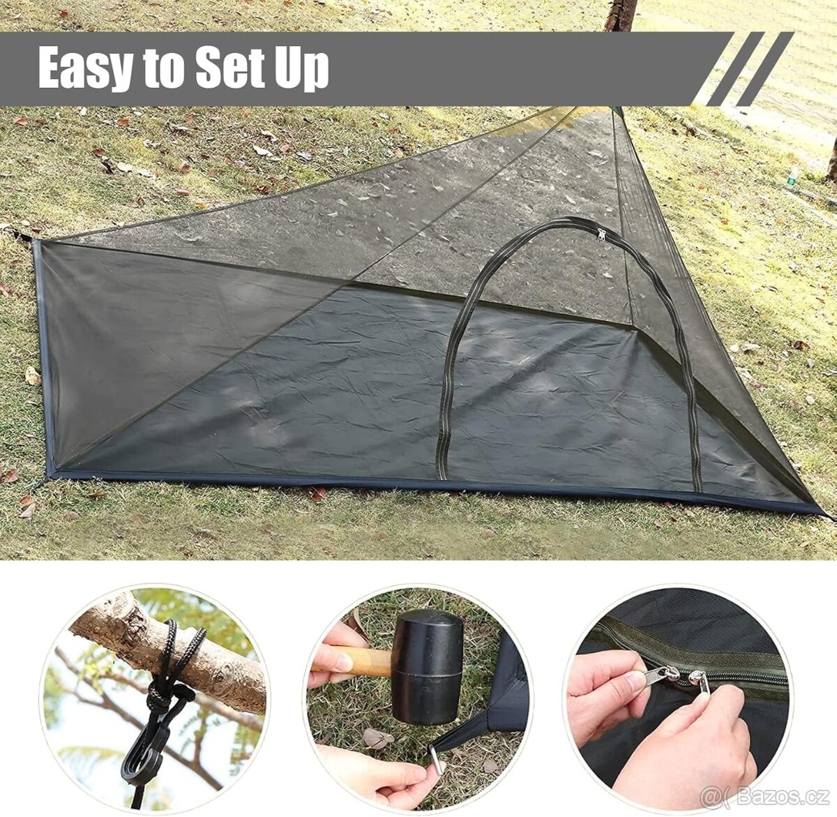 ultralight moskytiera pod tarp,stan - 7