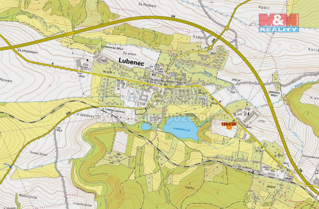 Prodej pozemku k bydlení, 722 m², Lubenec - 7