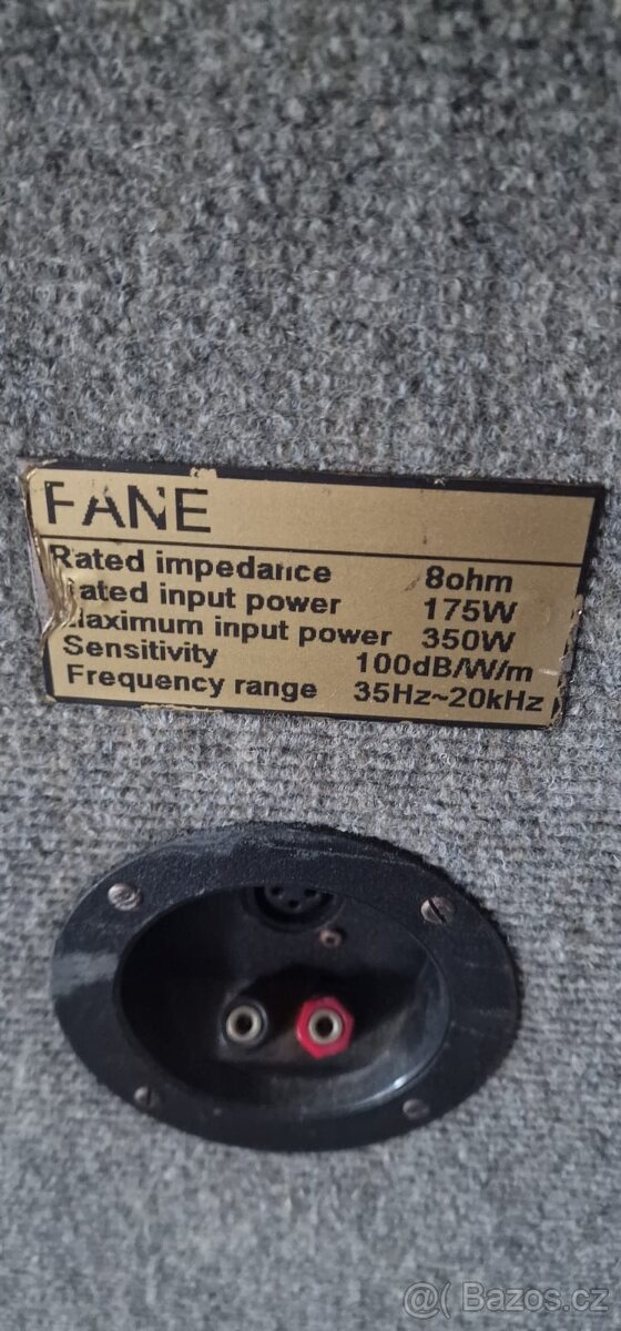 Repro Fane, mixážní pult - 7