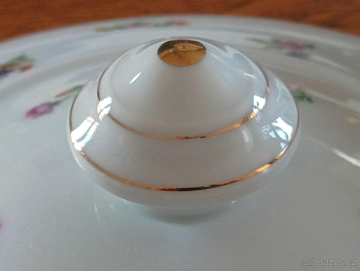 ART DECO PORCELÁNOVÁ TERINA HÁZENKA VD FRANCE - 7