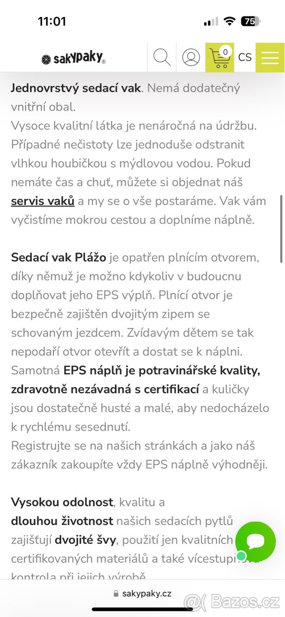 Sedaci / lehaci vak Plazo Sakypaky - 7