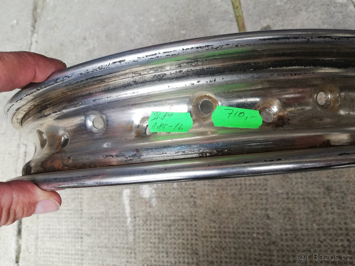 Jawa, ČZ Kývačka, ráfky - 7