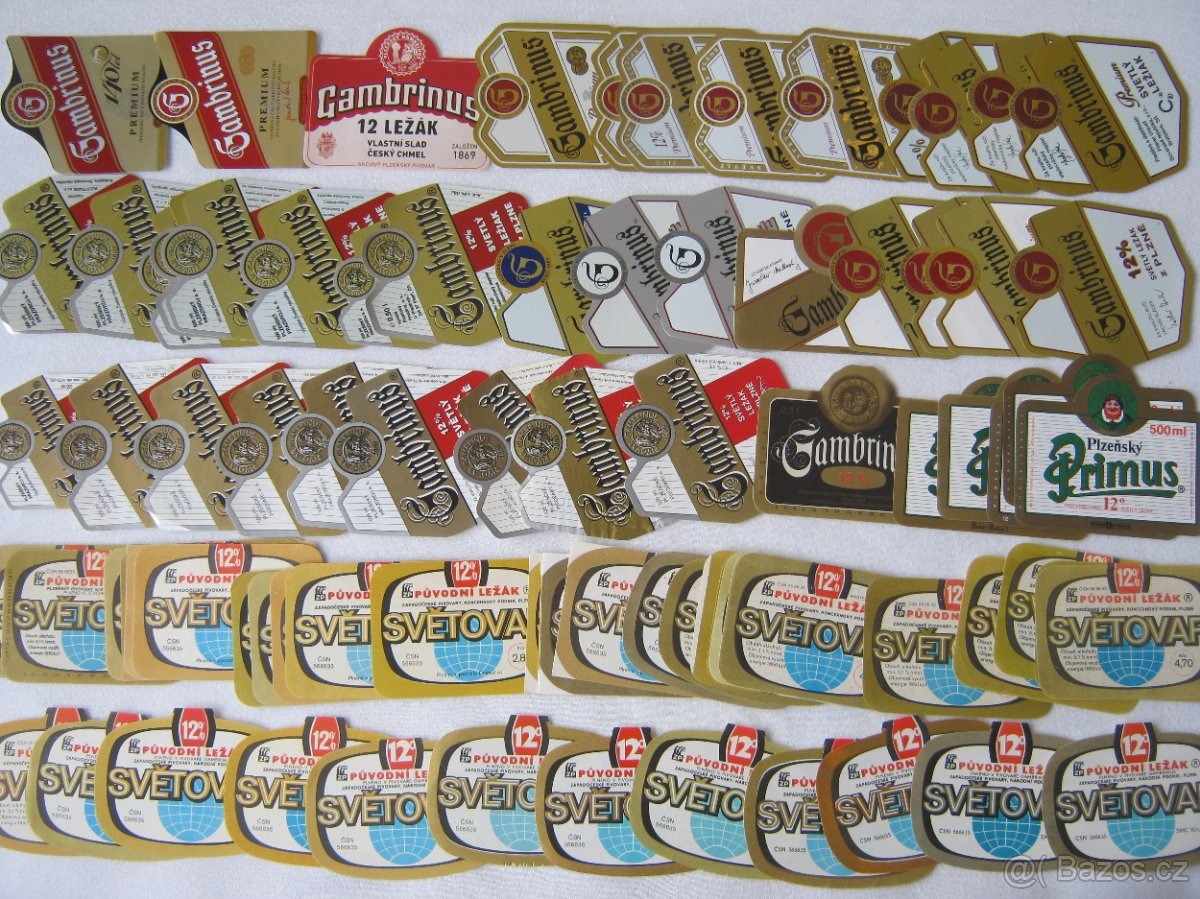 sbírka pivní etikety pivovar Gambrinus Plzeň 590ks - 7