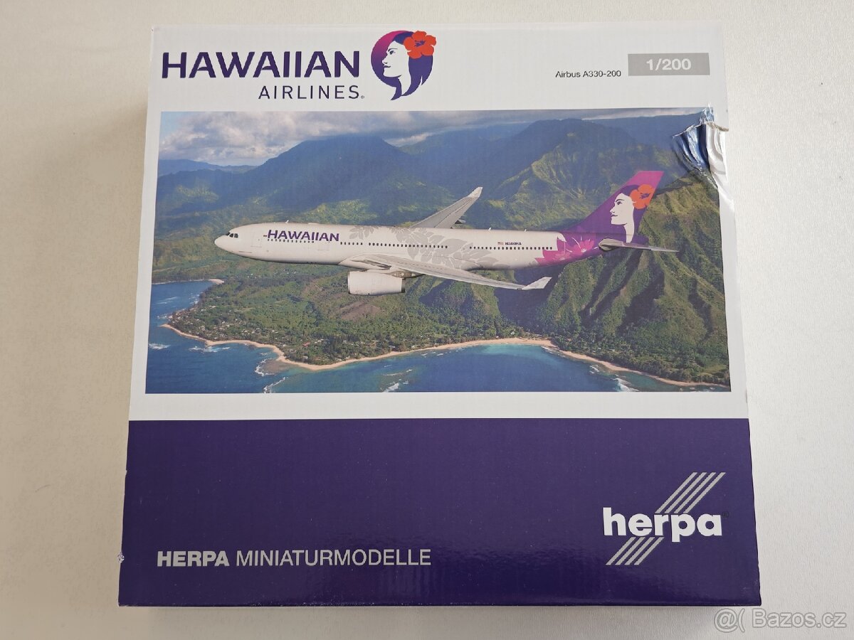 Airbus 380 Qantas, Aibus 330 Hawaiian, Herpa 1:200 - 7