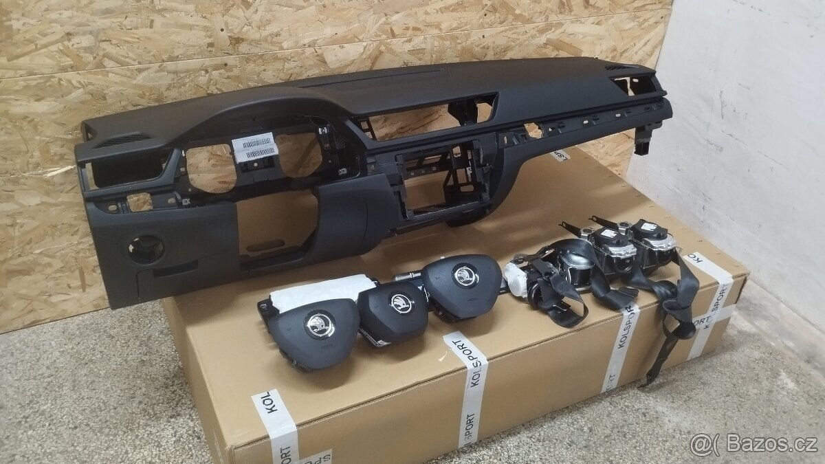 Airbagová sada Škoda Superb 3 plus nová palubní deska - 7